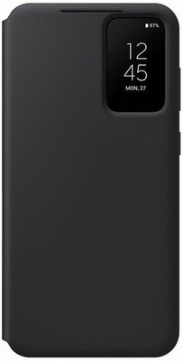 Original / Offizielle Samsung Galaxy S23+ Plus Smart View Wallet Case Hülle - Schwarz