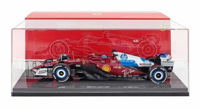 BURAGO 1/18 FERRARI F1 SF 25 MIAMI 2025 LECLERC C/VITRINE MODÈLE STATIQUE - Photo 1/4