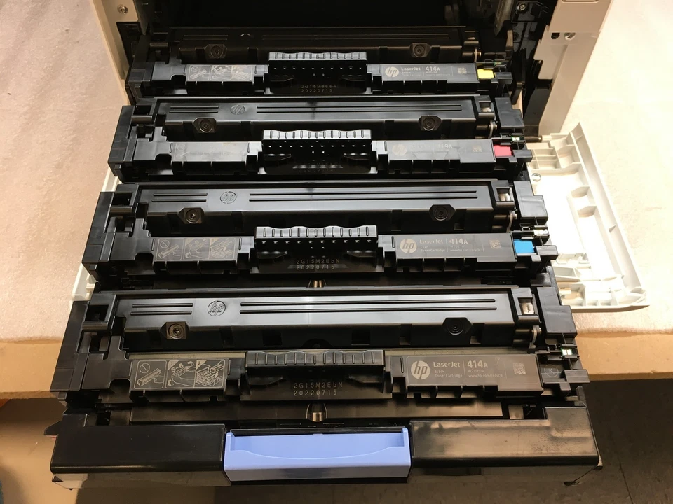 HP Color LaserJet Managed E45028dn Duplex Printer ONLY 3 pages TESTED - Image 3 of 4