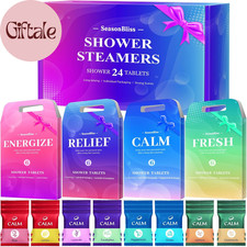 Shower Steamers 24 Pack, Shower Tablets, Natural Ingredients, 8 Different Scents