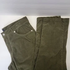 Scott Barber NTB Mens Olive Green Corduroy Italy Made Straight Pants 35x34 EUC