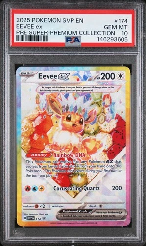 2025 POKEMON SVP EN-SV BLACK STAR PROMO #174 EEVEE EX PSA 10