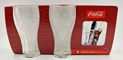 3x Coca-Cola Gläser 37cl im Set   NEU & OVP   Retro Design   Sammlergläser