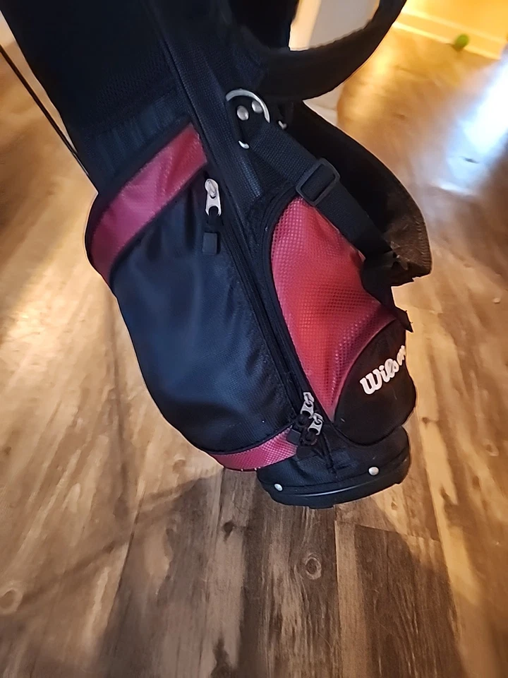 Wilson Profile Youth Golf Bag Stand 4-Way Blue Black /Red - Image 2 of 4