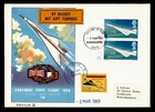 DR WHO 1969 GB SPACE ROCKET MAIL EZ #95C1 ZWISLER FDC CONCORDE FLIGHT R69397