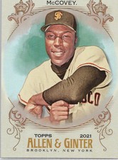 2021 Topps Allen & Ginter Silver Portrait #2 Willie McCovey San Francisco Giants