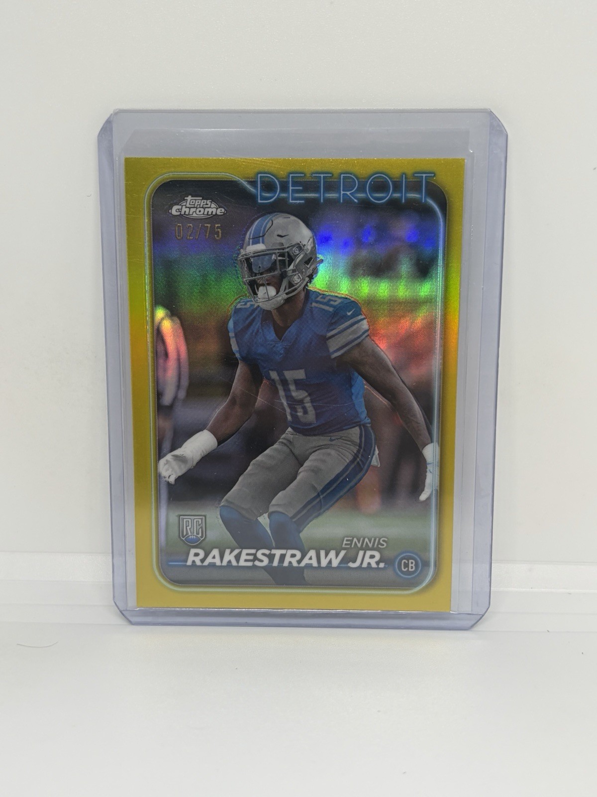 Ennis Rakestraw Topps Chrome #264 Yellow Refractor