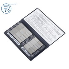 30Pack Specimen Surface Roughness Comparator Composite Pocket Set Gauge 3 Flat