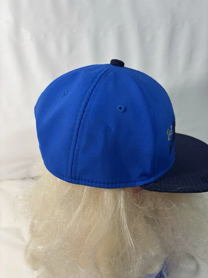 Gorra de béisbol Under Armour para niños jóvenes SnapBack sombrero de camionero azul real negro Foto 3 de 4