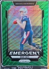 Drake Maye Emergent Green Wave Prizm RC Patriots #4