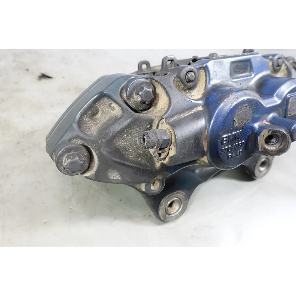 Damaged BMW F30 3-Series F32 Factory Right Front M Sports Blue Brake Caliper OEM - Image 4 of 4