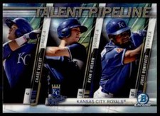 2017 Bowman Talent Pipeline #TP-KCR Chase Vallot/Ryan O'Hearn/Jorge Bonifacio