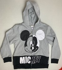 Disney Mickey Mouse Full-Zip Hoodie Jacket Sweater Kids Size Small 6-7 EUC