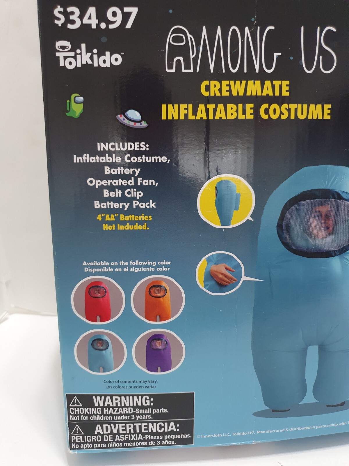 Toikido Kids Among Us Crewmate Inflatable Costume Hal… Gem