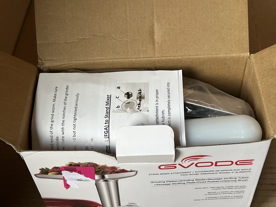 GVODE Fleischwolf Aufsatz für Kitchenaid Zubehör, Fleischwolf & Slicer Shredder  - Bild 3 von 4