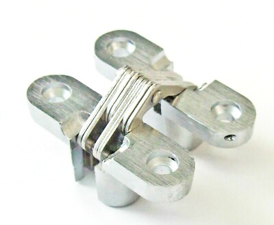 Möbelscharnier Zamak/Edelstahl  45 x 13 mm  Gelenkscharnier VICI