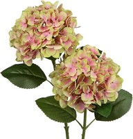 KüNstliche Hortensie Blumen Real-Touch Hydrangea Kunstblumen Deko 2 StüCk