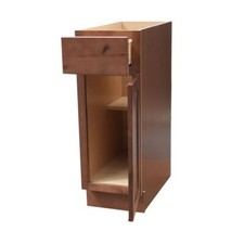 Rustic Walnut 9" Shaker Style Base Cabinet