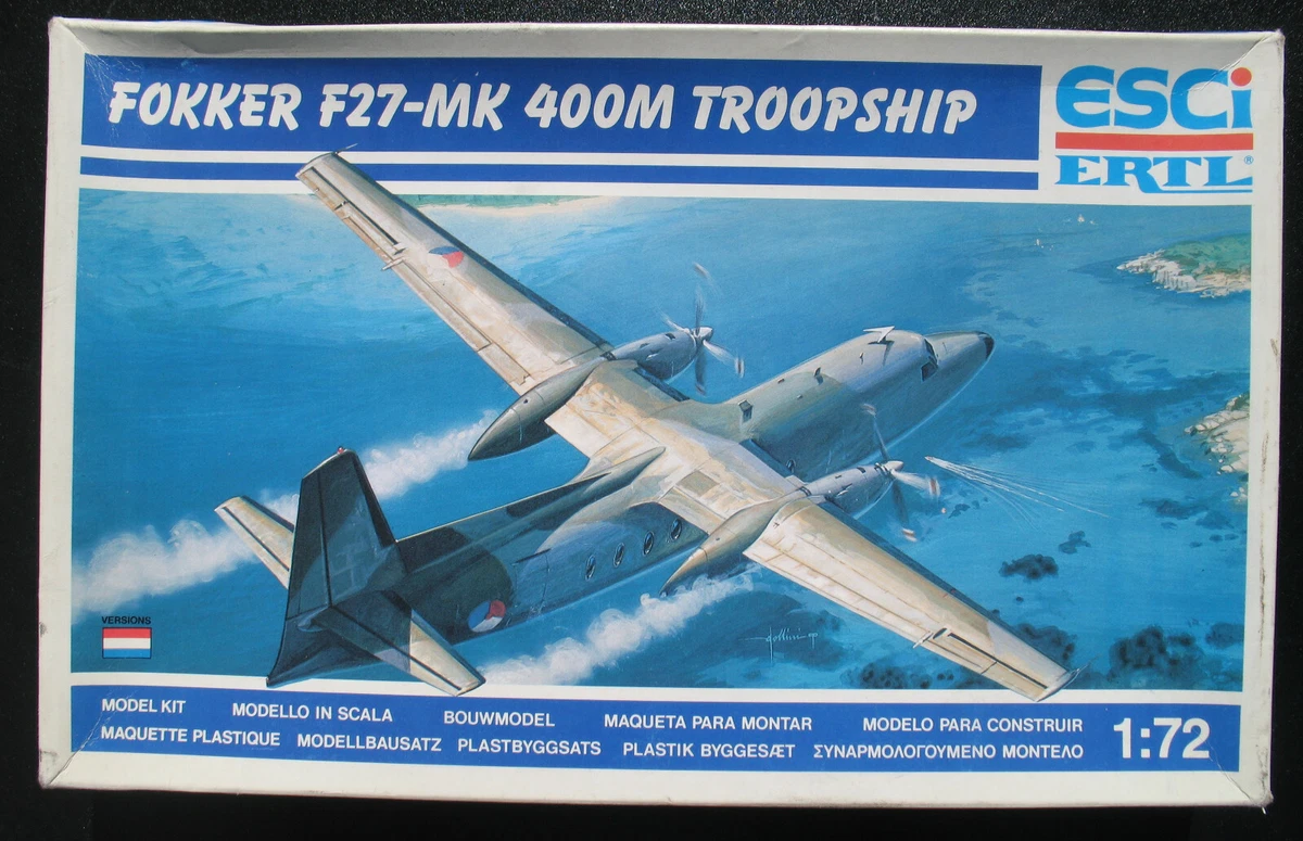 ESCI 9112 - FOKKER F27-MK 400M TROOPSHIP - 1:72 - Airplane Model Kit 27