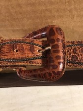 Nanni Milano Belt Size 70/28 Brown Belt Made In Italy Very Nice Design