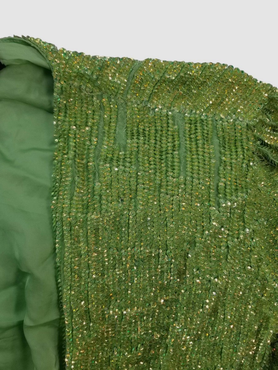 Retrofete Gabrielle Robe Dress in Green - Size S