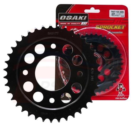 JT Front14T&Osaki Rear 39T Black with DID Chain 428-120L Gold For CT125 Trail125 - Picture 4 of 7