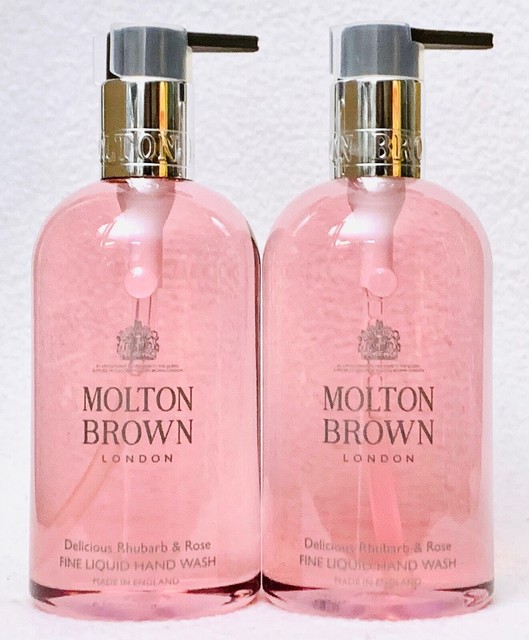 2 Molton Brown London DELICIOUS RHUBARB ROSE Fine Liquid Hand Wash Soap