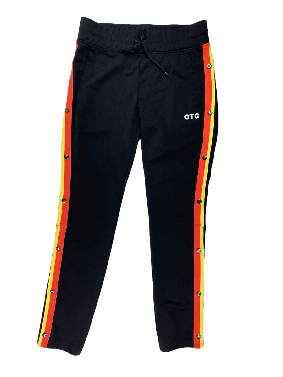 Onitsuka Tiger Slim Fit Retro Track Pants Black Orange Onitsuka Tiger Slim Fit Retro Track Pants Black Orange