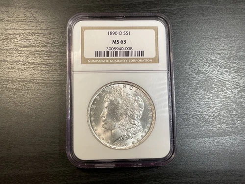 *1890-O Morgan Silver Dollar NGC MS63 GEM BU++++ RARE DATE*