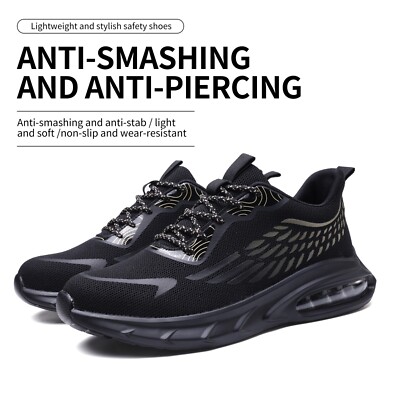 Men's Safety Steel Toe Work Boots Indestructible Waterproof Non-slip Shoes US