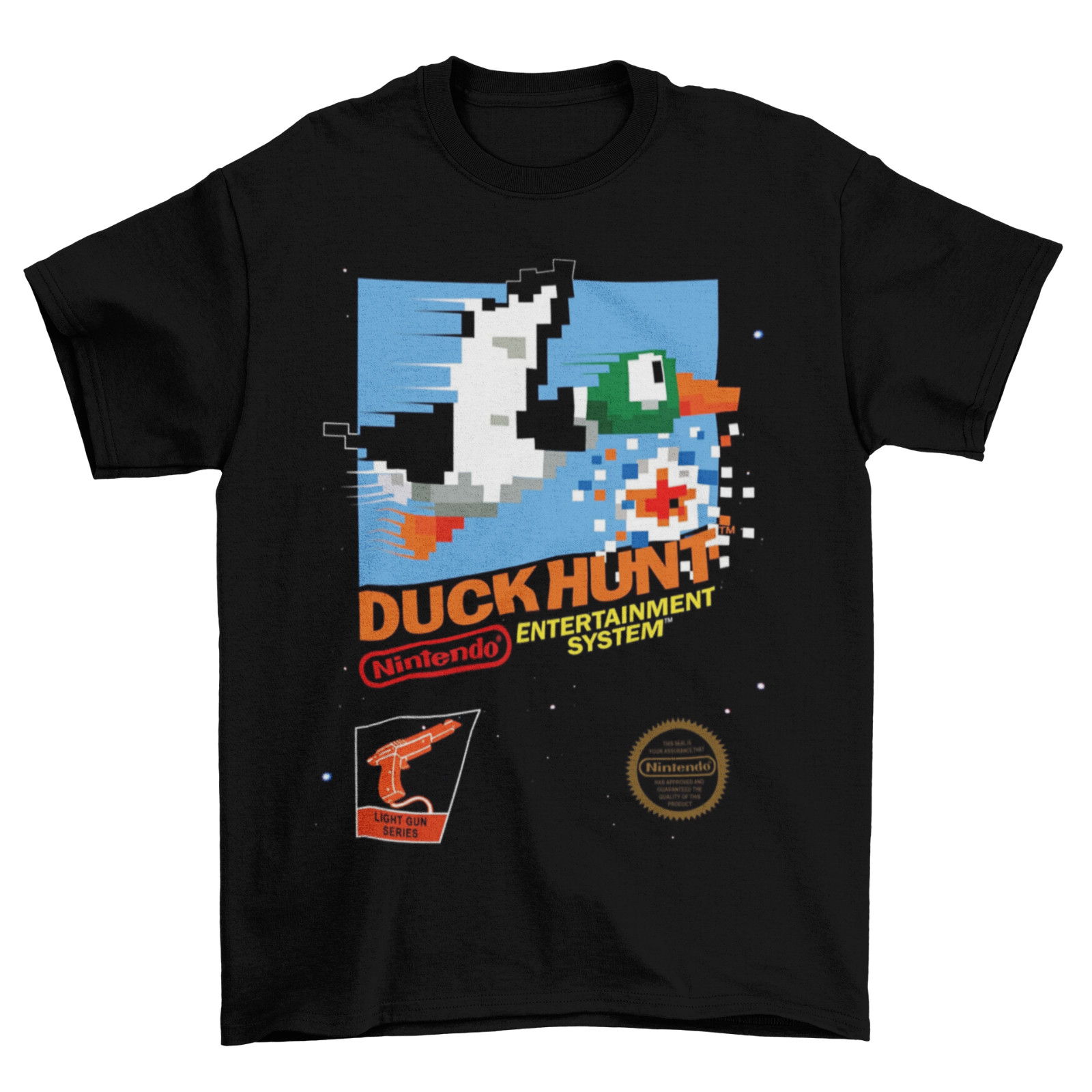 Duck Hunt NES Cover T-Shirt Unisex Cotton Adult Funny Video 