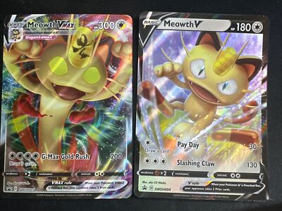 Pokmon TCG: Meowth V SWSH04 And VMAX SWSH05 Promo 2 Card Lot! | eBay Pokmon TCG: Meowth V SWSH04 And VMAX SWSH05 Promo 2 Card Lot! | eBay