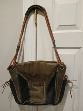 Keen Hybrid Think Bag Transport Travel Shoulder  Rope Straps Brow Canvas Purse 