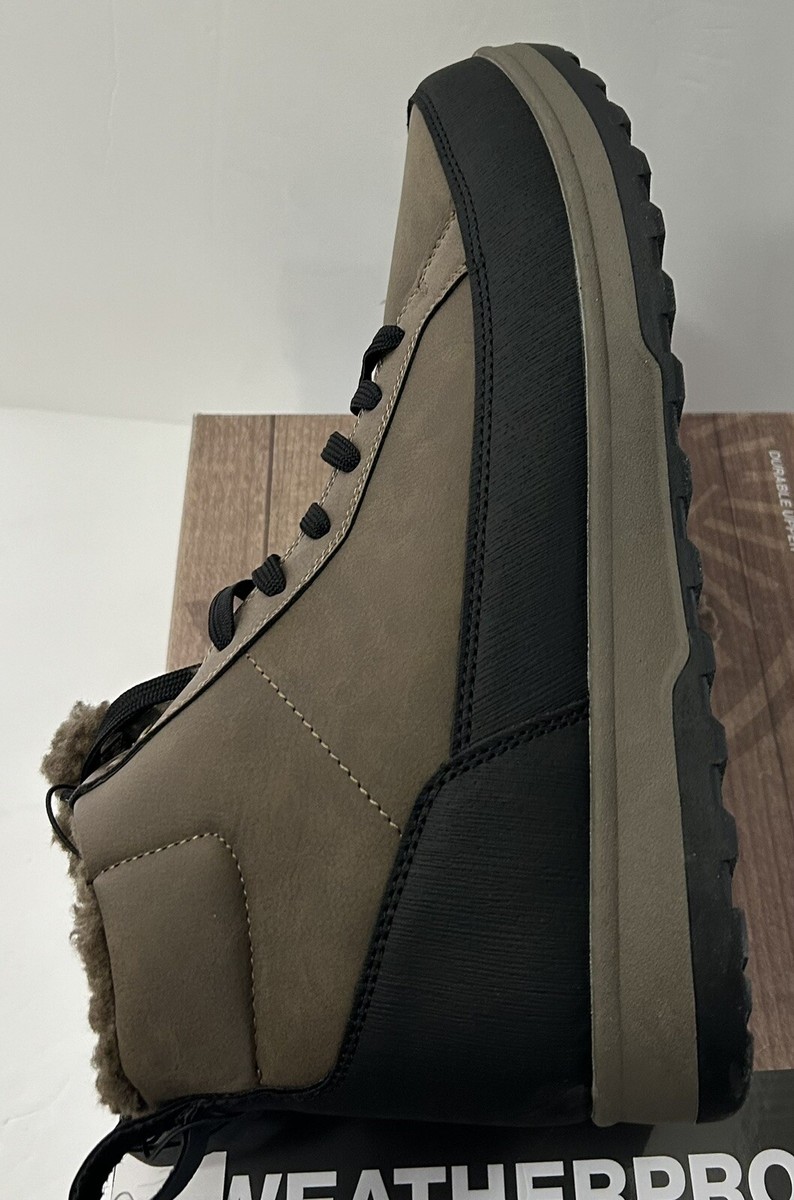 Weatherproof Men's Cold Weather Lined Sneaker Boot Shoes, Logjam