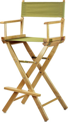 Natural Frame/Olive Canvas 30'' Bar Height Directors-Chairs