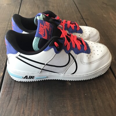 Nike Air Force React CD6960-101 Dimsix AF1 Youth Size