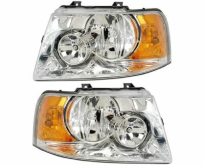 FLEETWOOD BOUNDER 2006 2007 2008 PAIR HEADLIGHTS HEAD LIGHTS FRONT LAMPS RV