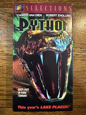 Python VHS Horror Robert Englund 20th Century Fox Selections 2001