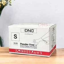 1000Pcs DND Latex Gloves Safe-Guard High Quality Powder Free Vinyl Glove Size S