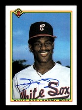 SAMMY SOSA SIGNED 1990 BOWMAN #312 RC - JSA WITNESSED COA - CHICAGO WHITE SOX
