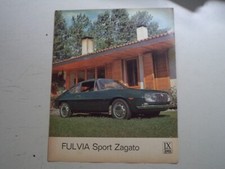 advertising Pubblicità 1967 LANCIA FULVIA SPORT ZAGATO