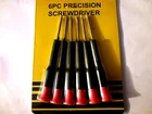 Set of 6 Precision Torx Screwdrivers for Smartphone Watch Repair etc...