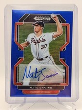 2022 Prizm Draft Picks Nate Savino Auto Blue /99 ⚾️🔥