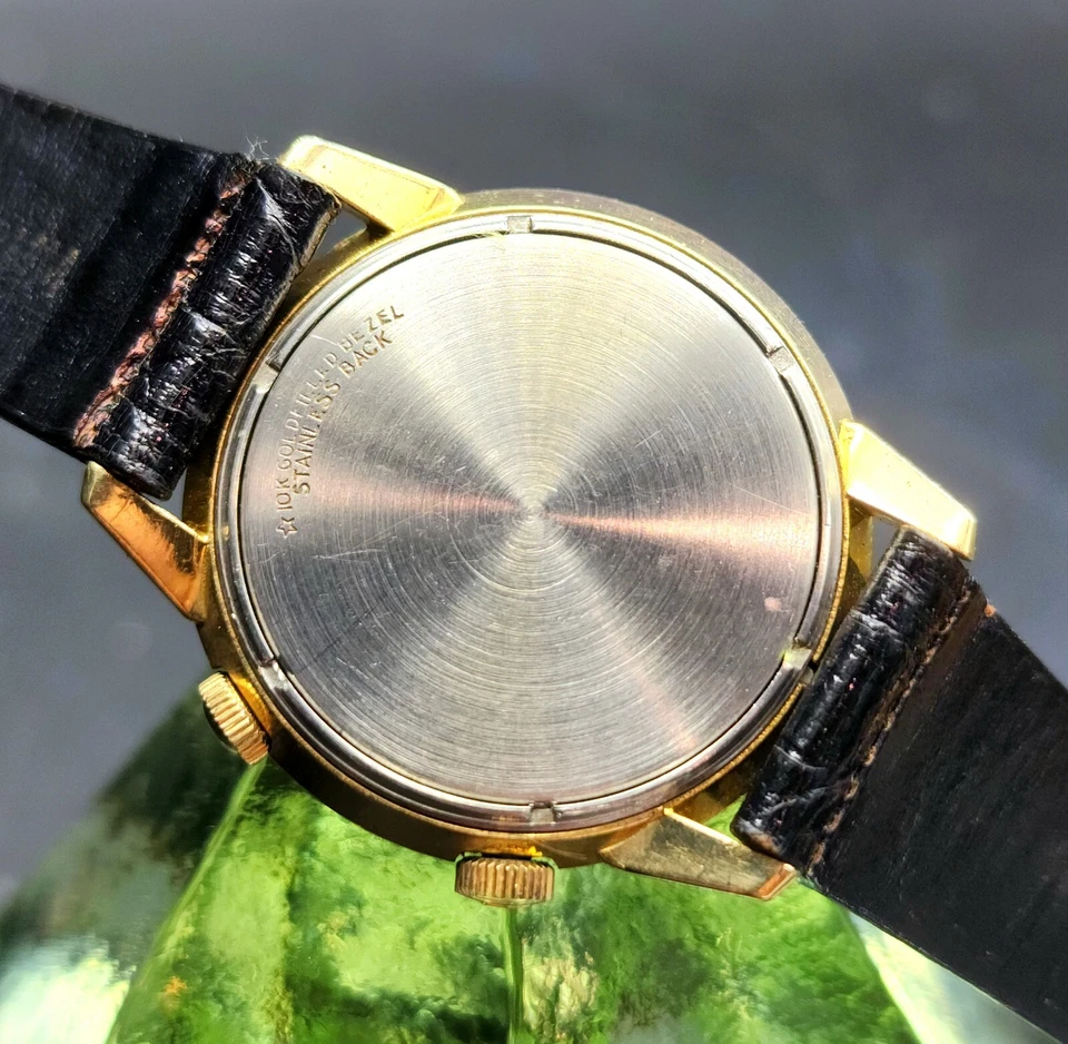 Винтажные автоматические мужские часы LECOULTRE «Memovox» Jumbo Alarm 1950-е ретро 17 Дж! - Изображение 2 из 3