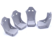 ALEZAN MODELS . ACCESSOIRES 1/43 . SET DE 4 SIEGES BACQUET SANS CEINTURE .