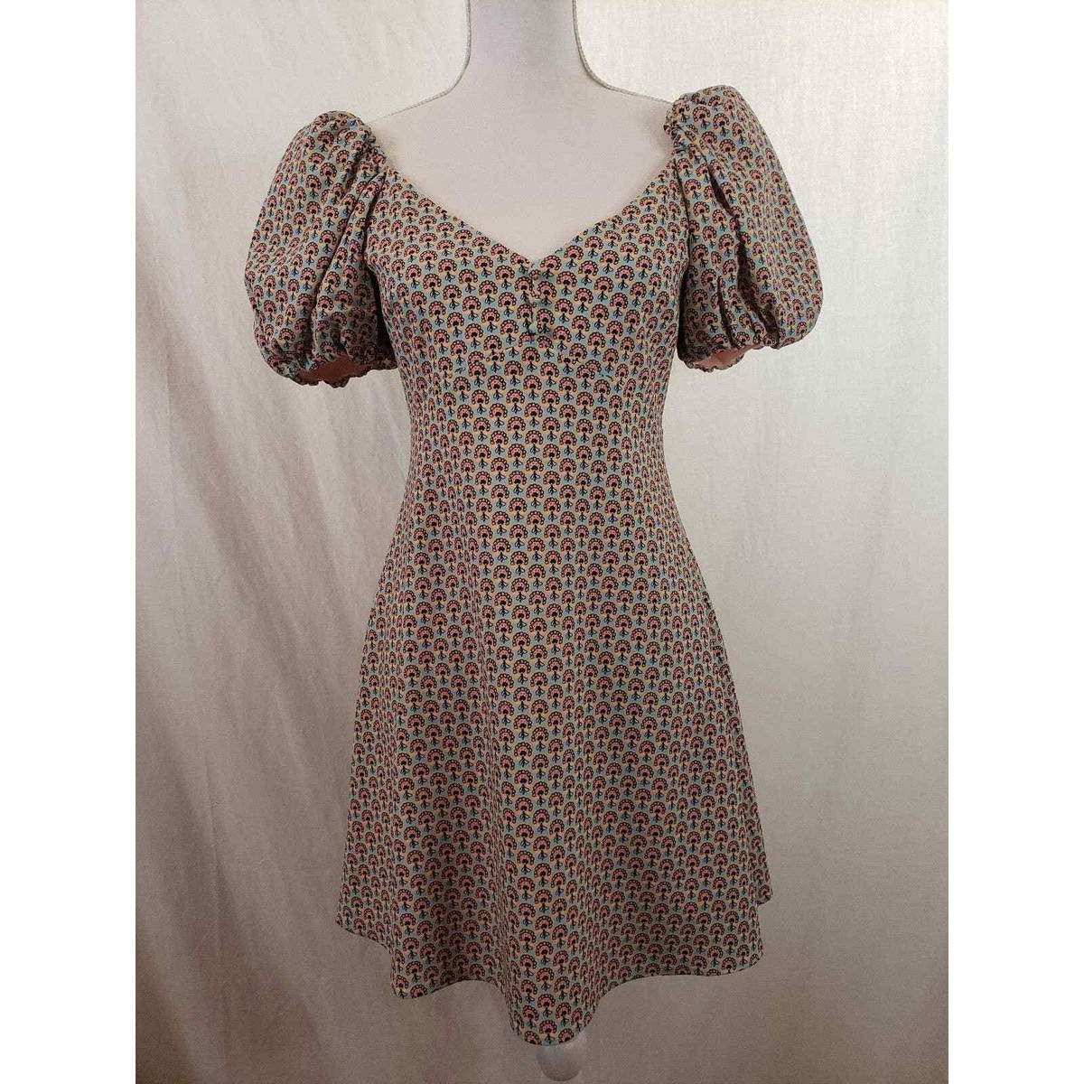 Alice and Olivia Dana puff sleeve dress | eBay