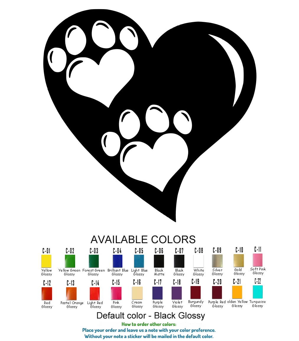 Paw Print Infinity Die Cut One Color Decal Window Bumper Sticker Car Decor Wall Cat Dog Lovers Animals