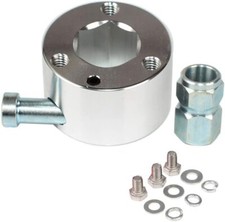 Sliver Steering Wheel Quick Release Disconnect Hub 34 Shaft Size Aluminum