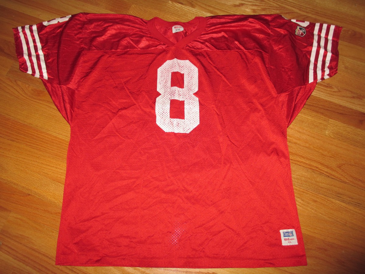 Vintage Wilson Label STEVE YOUNG No. 8 SAN FRANCISCO 49ers (2XL