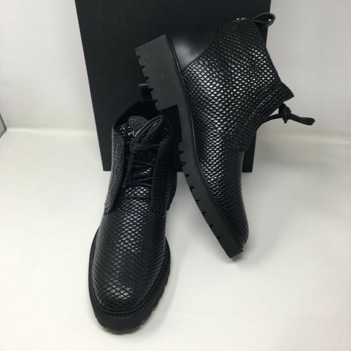 GIUSEPPE ZANOTTI Jarrod Lace Up Boots - Black - UK 10/EU 44 - Picture 4 of 11